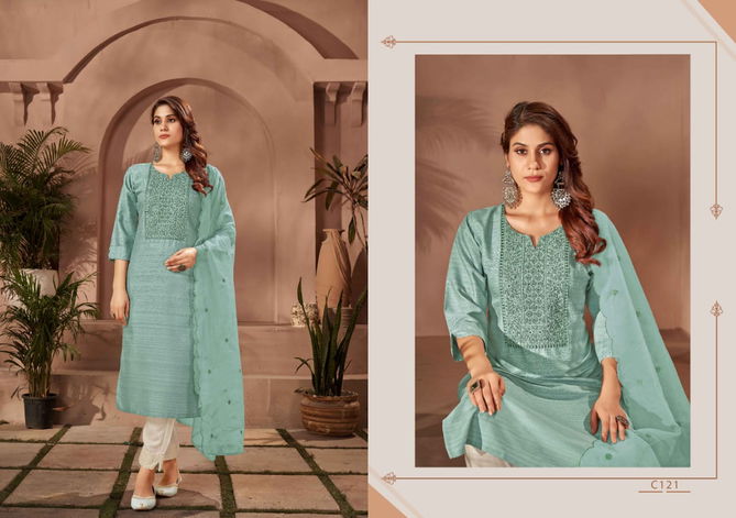 Crayon Sadhana By Kajree Embroidery Readymade Suits Catalog